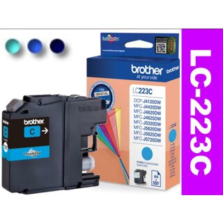 LC-223C - cyan - Original Brotherpatrone mit 550 Seiten Druckleistung nach ISO