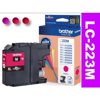 LC-223M - magenta - Original Brotherpatrone mit 550 Seiten Druckleistung nach ISO