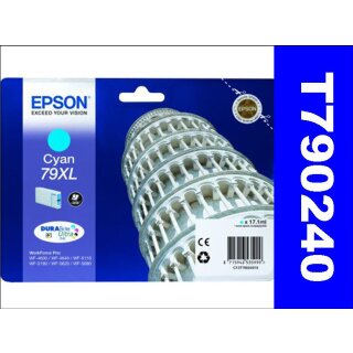 T790240 - cyan XL - Epson Druckerpatrone 79XL für 2.000 Seiten Druckleistung - Durabrite Ultra