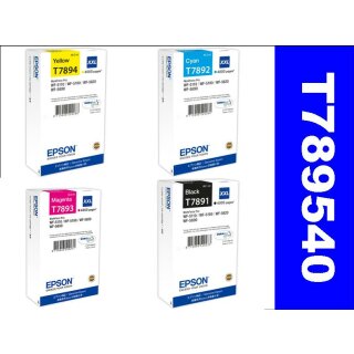 T789540 - BCMY XXL- Epson Druckerpatronen Multipack 78 für ca. 16.000 Seiten Druckleistung