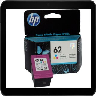 HP62C - Original C2P06AE - color - Druckpatrone mit 165 Seiten Druckleistung laut Hersteller HP