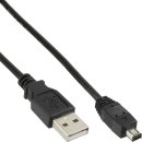 InLine® USB 2.0 Mini-Kabel, Stecker A an Mini USB...