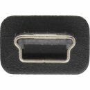InLine® USB Mini-Y-Kabel, 2x Stecker A an Mini-B Stecker (5pol.), 1,5m