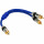 InLine® Cinch-Y-Kabel, PREMIUM, 1x Cinch Buchse zu 2x Cinch Stecker, 0,25m