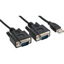 InLine® USB zu 2x Seriell Adapterkabel Stecker A an...