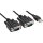 InLine® USB zu 2x Seriell Adapterkabel Stecker A an 2x 9pol Sub D Stecker