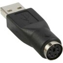 InLine® USB PS/2 Adapter, USB Stecker A auf PS/2 Buchse