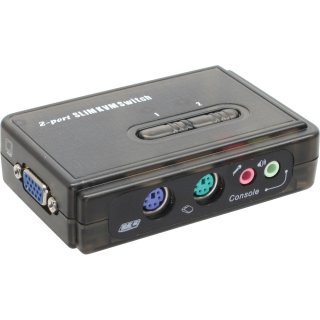 InLine® KVM Switch, 2-fach, PS/2, mit Audio