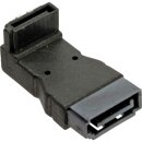 InLine® SATA Adapter Stecker / Buchse, gewinkelt nach unten