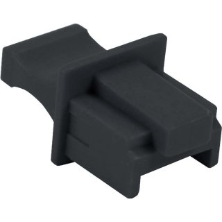 InLine® Staubschutz, für RJ45 Buchse, Farbe: schwarz, 10er Blister