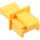 InLine® Staubschutz, für RJ45 Buchse, Farbe: gelb, 100er Pack