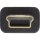 InLine® USB 2.0 Flachkabel, USB A Stecker an Mini-B Stecker (5pol.), schwarz, 1m
