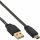 InLine® USB 2.0 Flachkabel, USB A Stecker an Mini-B Stecker (5pol.), schwarz, 1,8m