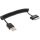 InLine® Samsung Galaxy Tablet USB Spiralkabel, Samsung Stecker an USB A Stecker 1m