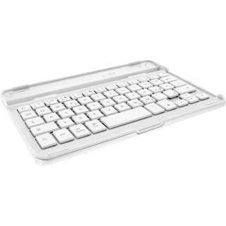 InLine® Bluetooth Tastatur + Alu-Cover für iPad mini, weiß