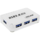 InLine® USB 3.0 Hub, 4 Port, mit 3,5A Netzteil,...