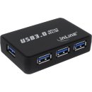 InLine® USB 3.0 Hub, 4 Port, mit 3,5A Netzteil, schwarz