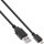 InLine® Micro-USB 2.0 Kabel, Schnellladekabel, USB-A Stecker an Micro-B Stecker, schwarz, 1m