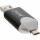 InLine® USB3.0 Dual Cardreader, USB A und Micro-USB 2.0 für SDXC und microSDXC, Android (OTG) und PC