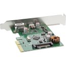 InLine® Schnittstellenkarte, PCIe x4, 2x USB 3.1, Typ...