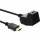 InLine® HDMI Verlängerung mit Standfuß, HDMI-High Speed mit Ethernet, 4K2K, Stecker / Buchse, schwarz / gold, 2m