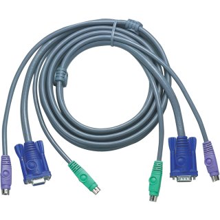 ATEN 2L-5002P/C KVM Kabelsatz, VGA, PS/2, Länge 1,8m