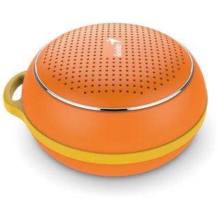 GENIUS SP-906 BT orange, mobile Bluetooth 4.1 Lautsprecher und Freisprecheinrichtung, 3 Watt Total RMS