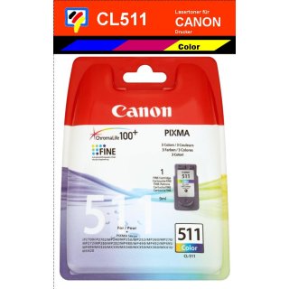 CL511 - color - Canon Original Druckerpatrone mit 9ml Inhalt -2972B001-