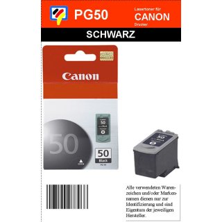 PG50 - schwarz - Canon Original Druckerpatrone mit 22ml Inhalt -0616B001-
