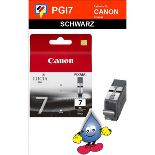 PGI7BK - schwarz - Canon Original Druckerpatrone mit 25ml Inhalt -2444B001-