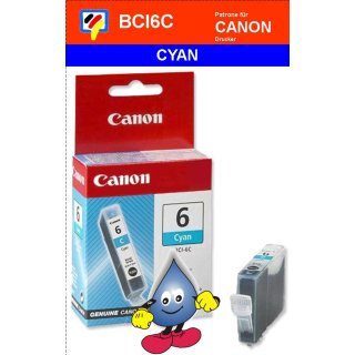 BCI6C -cyan- Canon Original Druckerpatrone mit 13ml Inhalt -4706A002-