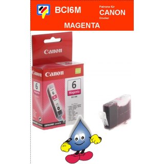 BCI6M -magenta- Canon Original Druckerpatrone mit 13ml Inhalt -4707A002-
