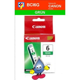 BCI6G -grün- Canon Original Druckerpatrone mit 13ml Inhalt -9473A002-