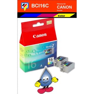 BCI16 -color- Canon Original Druckerpatrone mit 2x 8,0 ml Inhalt -9818A002-