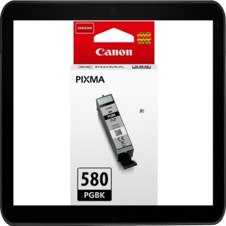 Canon PGI-580 PGBK Schwarzpatrone mit ca. 200 Seiten...