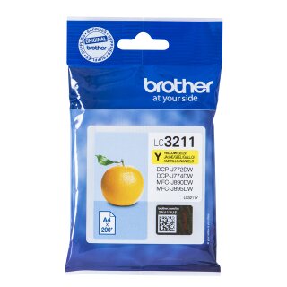 LC-3211Y  Brother Druckerpatrone mit yellow Tinte für ca.200 Seiten Druckleistung nach ISO