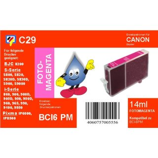 C29 - TiDis Ersatzkombipatrone mit 17ml Inhalt - BCI6ePM/BCI3ePM - Fotomagenta -