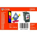 C116 - TiDis Ersatzdruckerpatrone mit 24ml Inhalt - CL541...