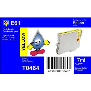 E61 - TiDis Ersatzpatrone - yellow - mit 17ml Inhalt ersetzt T048440