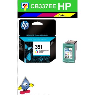 HP351C - Original CB337EE - color -Druckpatrone mit 3,5ml Inhalt und ca. 170 Seiten Druckleistung nach Iso