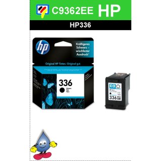 HP336BK - Original C9362EE- schwarz-Druckpatrone mit 5ml Inhalt und ca. 250 Seiten Druckleistung nach Iso